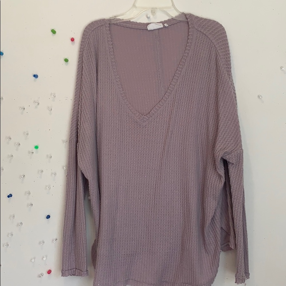 Urban Outfitters Lavender V-Neck Sweater